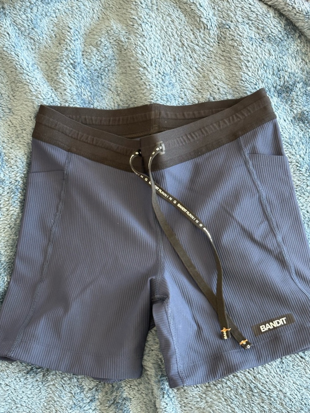 Bandit Women's Navy Ribbed Athletic Shorts